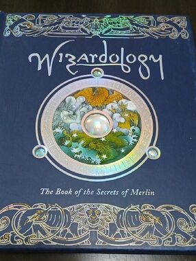 Wizardology Book of the Secrets of Merlin - Navy Blue Holographic Cover